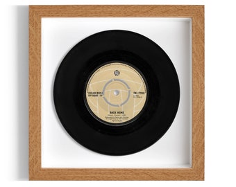 England World Cup Squad "Back Home" Framed 7" Vinyl Record UK NUMBER ONE 10 - 30 May 1970