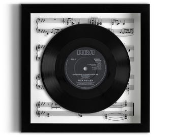 Rick Astley "She Wants To Dance With Me" Framed 7" Vinyl Record
