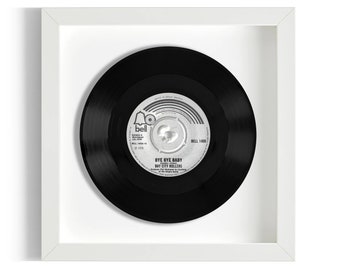 Bay City Rollers "Bye Bye Baby" Framed 7" Vinyl Record UK NUMBER ONE 16 Mar - 26 Apr 1975