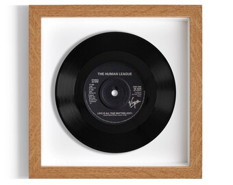 The Human League "Love Is All That Matters" Framed 7" Vinyl Record