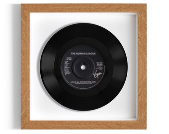 The Human League "Love Is All That Matters" Framed 7" Vinyl Record