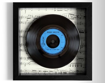 Johnny Bristol "Hang On In There Baby" Framed 7" Vinyl Record