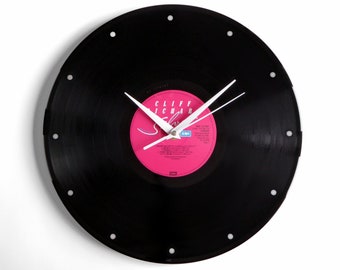 Cliff Richard "Silver Rock 'n' Roll" Vinyl Record Wall Clock