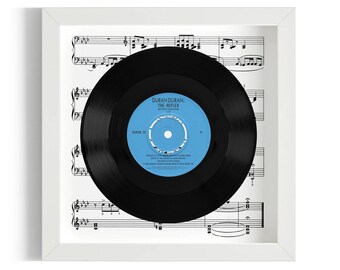 Duran Duran "The Reflex" Framed 7" Vinyl Record UK NUMBER ONE 29 Apr - 26 May 1984