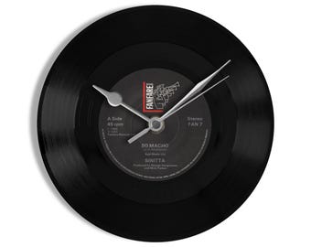 Sinitta "So Macho" 7" Vinyl Record Wall Clock