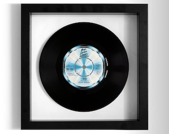 Stevie Wonder "I Wish" Framed 7" Vinyl Record