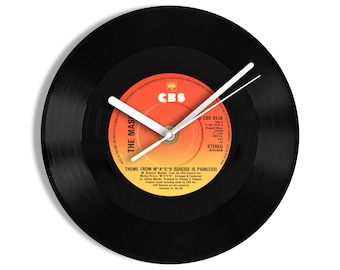 The Mash "Theme From MASH (Suicide Is Painless)" 7" Vinyl Record Wall Clock UK Number ONE 25 May - 14 Jun 1980