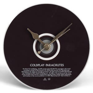 Coldplay "Parachutes" CD Clock