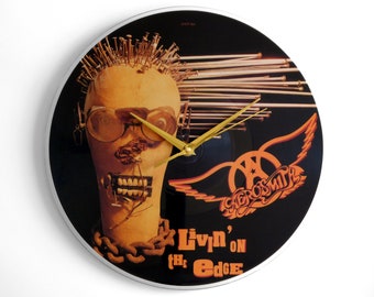 Aerosmith "Livin' On The Edge" Vinyl Record Wall Clock