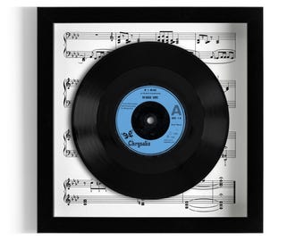 Midge Ure "If I Was" Framed 7" Vinyl Record UK NUMBER ONE 29 Sep - 5 Oct 1985