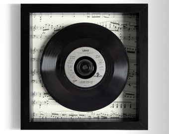 UB40 "Higher Ground" Framed 7" Vinyl Record