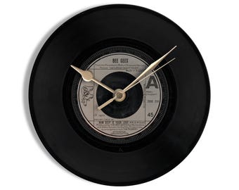 Bee Gees "How Deep Is Your Love" 7" Vinyl Record Wall Clock