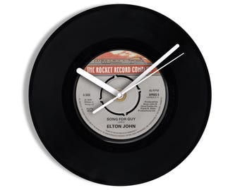 Elton John "Song For Guy" 7" Vinyl Record Wall Clock
