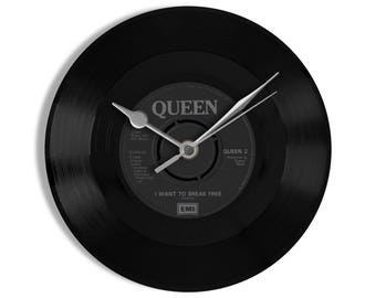 Queen "I Want To Break Free" 7" Vinyl Record Wall Clock