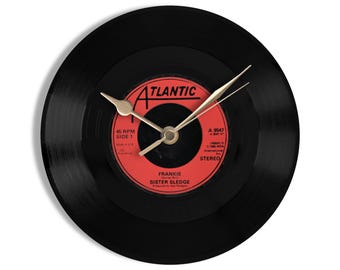 Sister Sledge "Frankie" 7" Vinyl Record Wall Clock UK NUMBER ONE 23 Jun - 20 Jul 1985