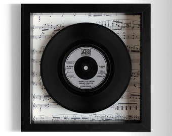 Foreigner "I Want To Know What Love Is" Framed 7" Vinyl Record