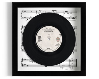 A-ha "The Sun Always Shines On TV" Framed 7" Vinyl Record UK Number One 19 Jan - 1 Feb 1986