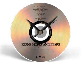 Keane "Hopes And Fears" CD Clock