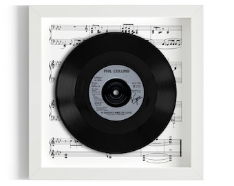 Phil Collins "A Groovy Kind Of Love" Framed 7" Vinyl Record UK NUMBER ONE 4 - 17 Sep 1988