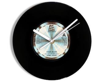 Lionel Richie "Stuck on You" 7" Vinyl Record Wall Clock