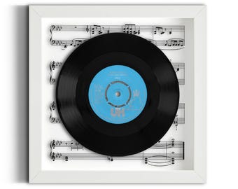 10cc "Rubber Bullets" Framed 7" Vinyl Record UK NUMBER ONE 17 Jun - 23 Jun 1973