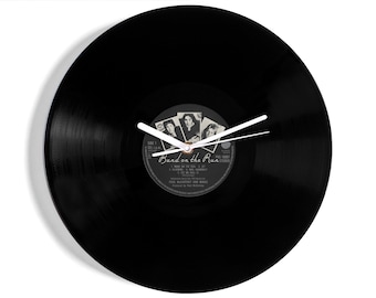 Paul McCartney and Wings "Band On The Run" 12" Vinyl Record Wall Clock
