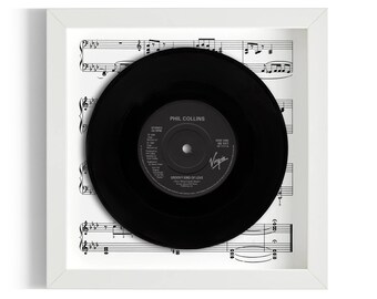 Phil Collins "A Groovy Kind Of Love" Framed 7" Vinyl Record UK NUMBER ONE 4 - 17 Sep 1988