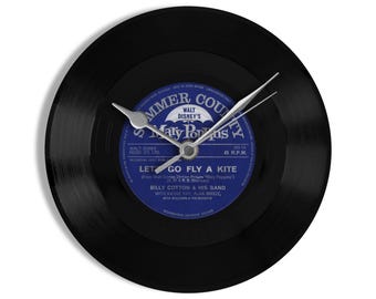 Billy Cotton & His Band (Mary Poppins) "Let's Go Fly A Kite" 7" Vinyl Record Wall Clock
