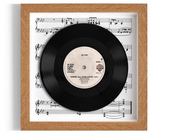 ZZ Top "Gimme All Your Lovin'" Framed 7" Vinyl Record