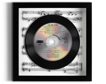 Celine Dion "Think Twice" Framed CD UK Number ONE 29 Jan - 18 Mar 1995