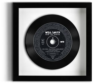 Will Smith "Men In Black" Framed CD UK Number ONE 10 Aug - 6 Sep 1997