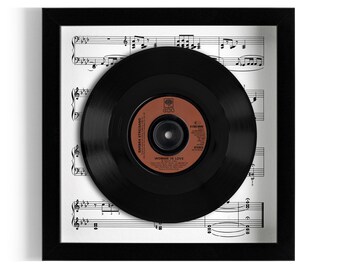 Barbra Streisand "Woman In Love" Framed 7" Vinyl Record UK NUMBER ONE 19 Oct - 8 Nov 1980