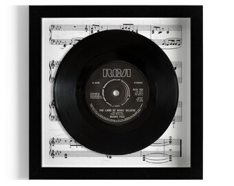 Bucks Fizz "The Land Of Make Believe" Framed 7" Vinyl Record UK NUMBER ONE 10 Jan - 23 Jan 1982