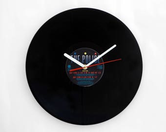 The Police "Don't Stand So Close To Me" 12" Vinyl Record Wall Clock UK NUMBER ONE 21 Sep - 18 Oct 1980
