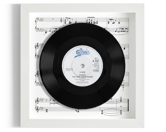 Europe "The Final Countdown" Framed 7" Vinyl Record UK NUMBER ONE 30 Nov - 13 Dec 1986