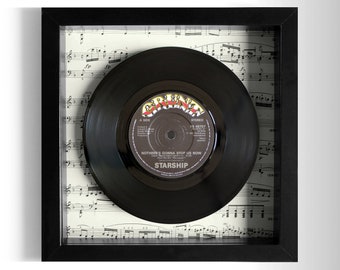 Starship "Nothing's Gonna Stop Us Now" Framed 7" Vinyl Record UK NUMBER ONE 3 May - 30 May 1987