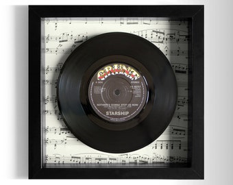 Starship "Nothing's Gonna Stop Us Now" Framed 7" Vinyl Record