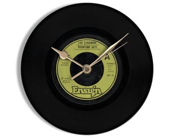 The Boomtown Rats "Like Clockwork" 7" Vinyl Record Wall Clock