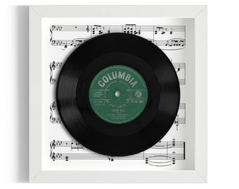Cliff Richard and The Drifters "Living Doll" Framed 7" Vinyl Record UK NUMBER ONE 31 Jul - 10 Sep 1959