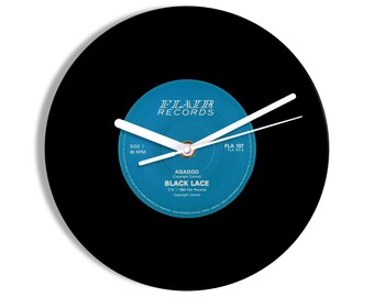 Black Lace "Agadoo" 7" Vinyl Record Wall Clock