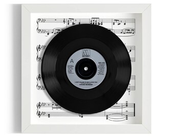 Stevie Wonder "I Just Called To Say I Love You" Framed 7" Vinyl Record UK NUMBER ONE 2 Sep - 13 Oct 1984