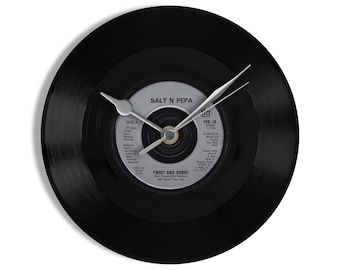 Salt N Pepa "Twist and Shout" 7" Vinyl Record Wall Clock