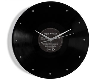 Tongue 'N' Cheek "Forget Me Nots" Vinyl Record Wall Clock