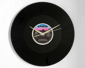 Whitney Houston "One Moment In Time" Vinyl Record Wall Clock UK NUMBER ONE 9 Oct - 22 Oct 1988