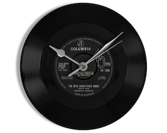 Herman's Hermits "I'm Into Something Good" 7" Vinyl Record Wall Clock UK NUMBER ONE 24 Sep - 7 Oct 1964