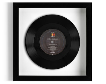 Sinéad O'Connor "Nothing Compares 2 U" Framed 7" Vinyl Record UK NUMBER ONE 28 Jan - 24 Feb 1990