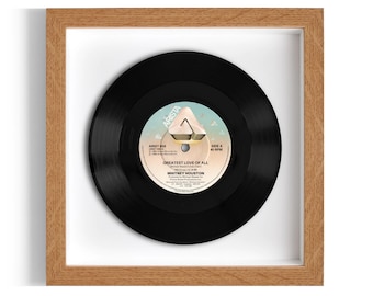 Whitney Houston "Greatest Love of All" Framed 7" Vinyl Record