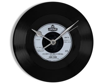 John Parr "St Elmo's Fire (Man In Motion)" 7" Vinyl Record Wall Clock