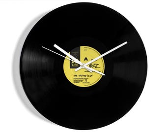 Yazz "The Only Way Is Up" 12" Vinyl Record Wall Clock UK NUMBER ONE 31 Jul - 3 Sep 1988