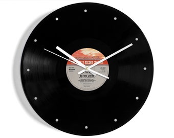 Elton John "Kiss The Bridge" 12" Vinyl Record Wall Clock